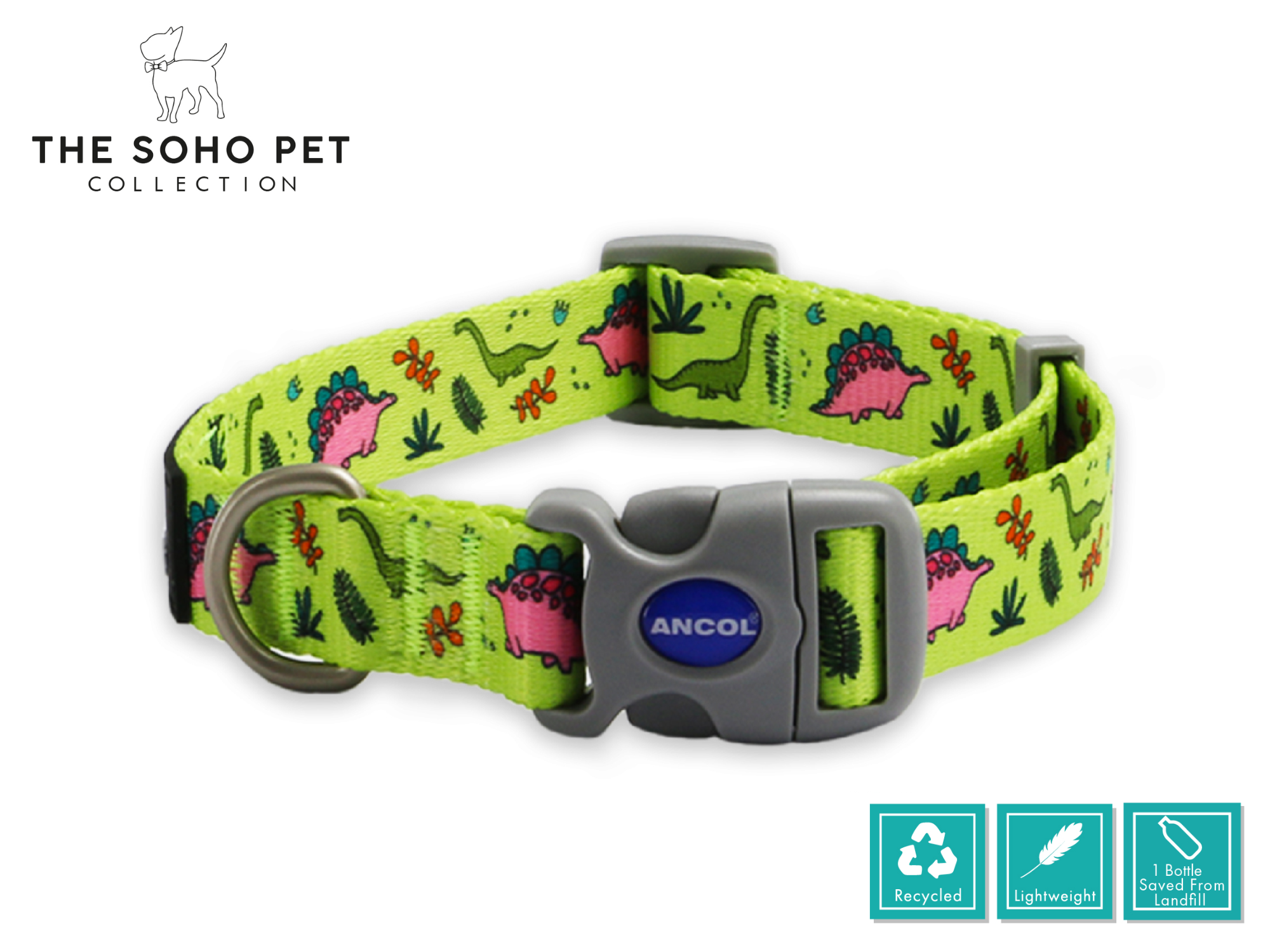 Dino Pattern Collar | ANCOL