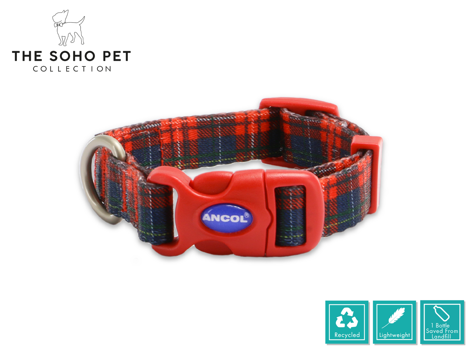 Tartan Pattern Collar | ANCOL