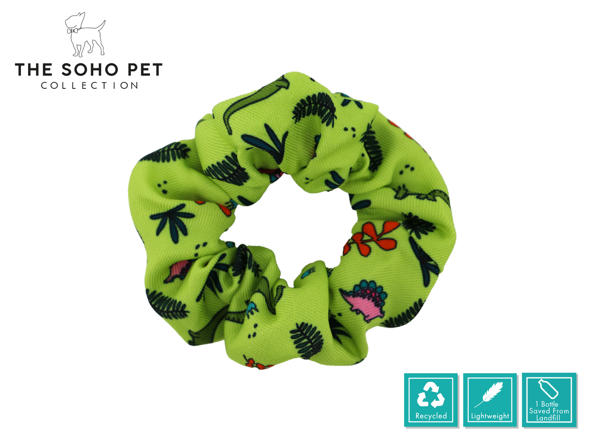 Dino Pattern Poop Bag Dispenser & Scrunchie | ANCOL
