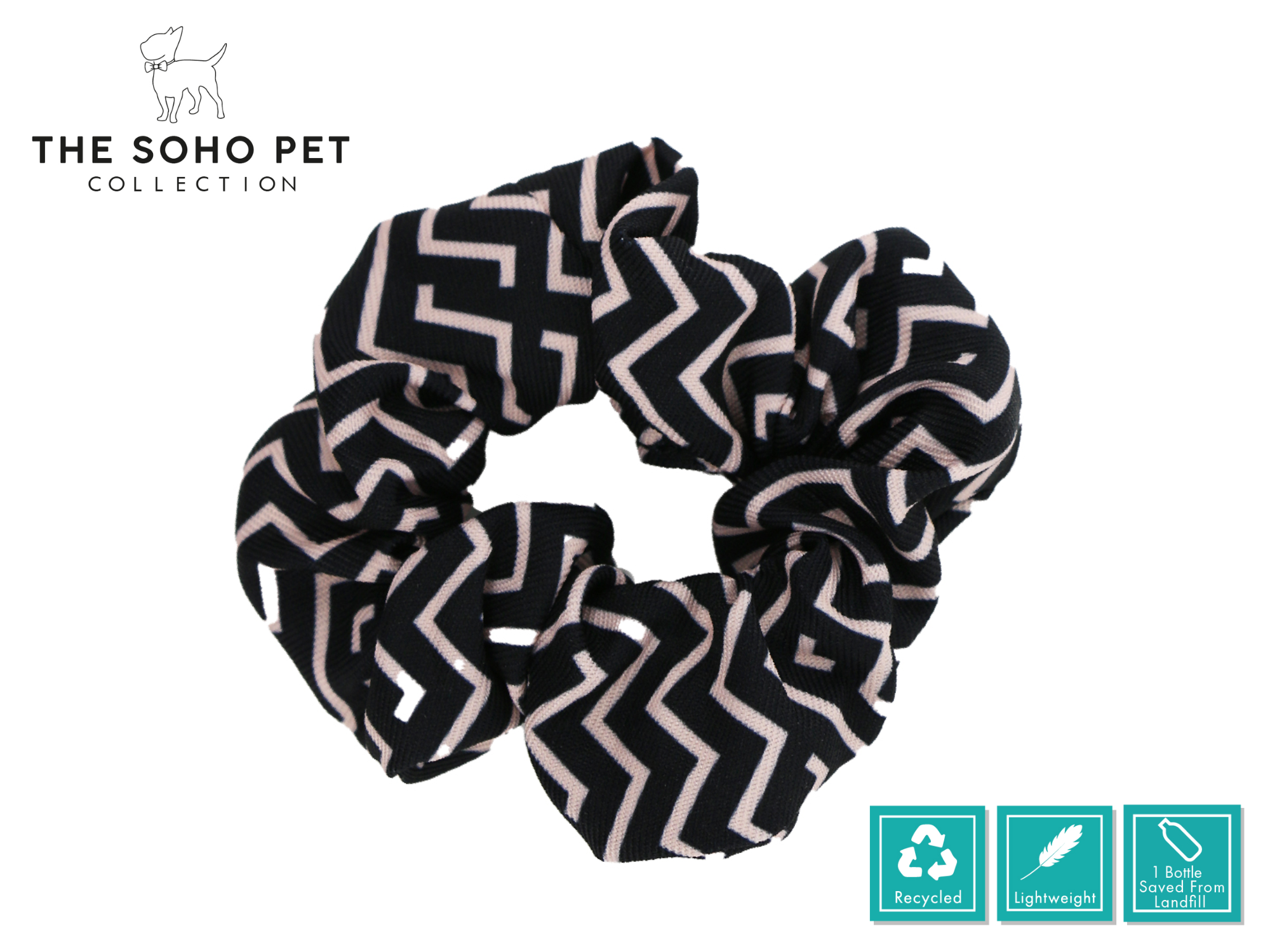 ZigZag Pattern Poop Bag Dispenser & Scrunchie | ANCOL