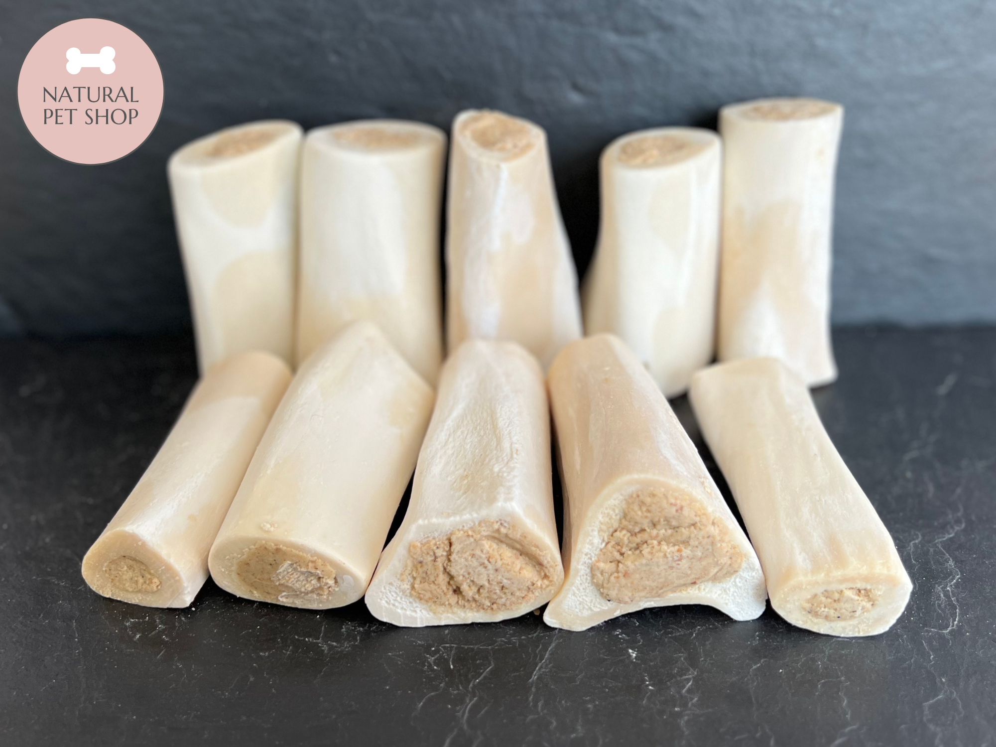 White Chicken Filled Bones