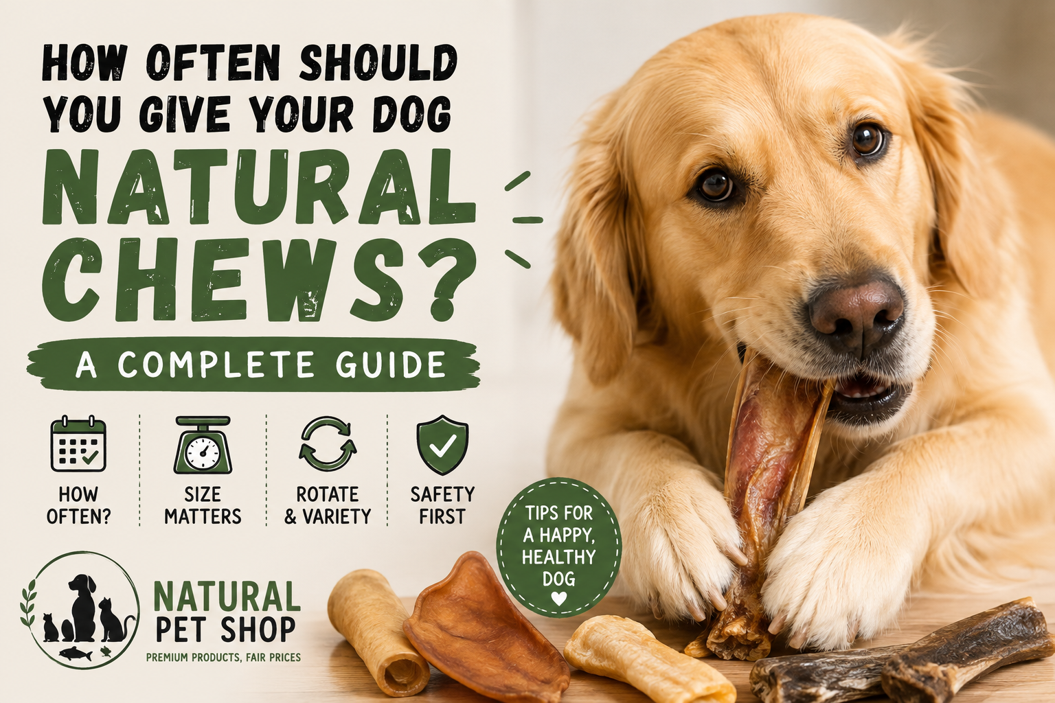 How Often Should You Give Your Dog Natural Chews?