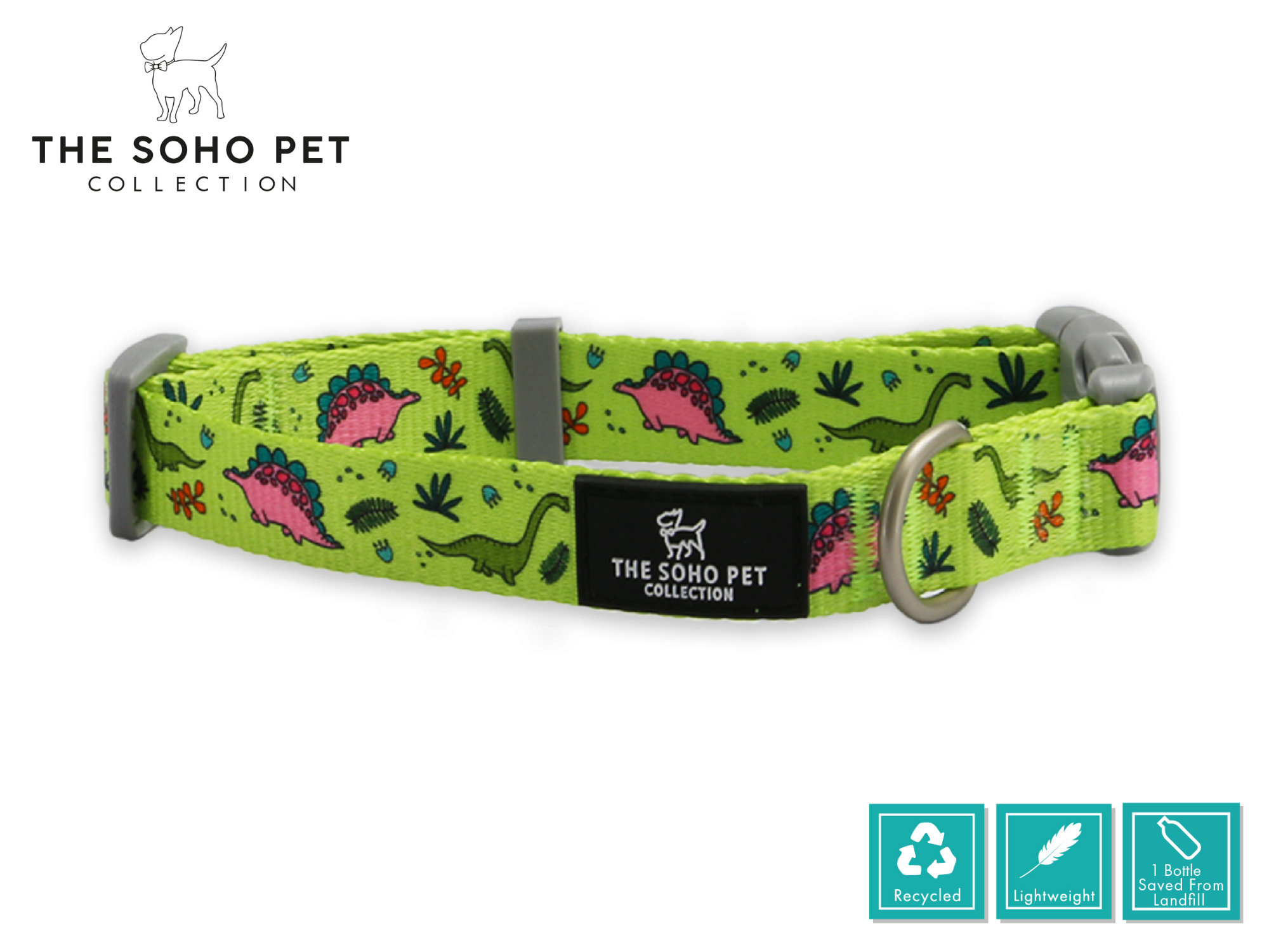 Dinosaur dog collar hot sale