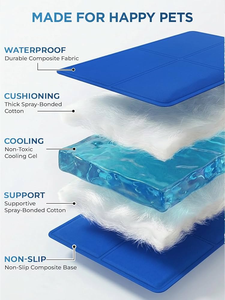 XL Dog/Cat Cooling Gel Mat – 96cm x 80cm
