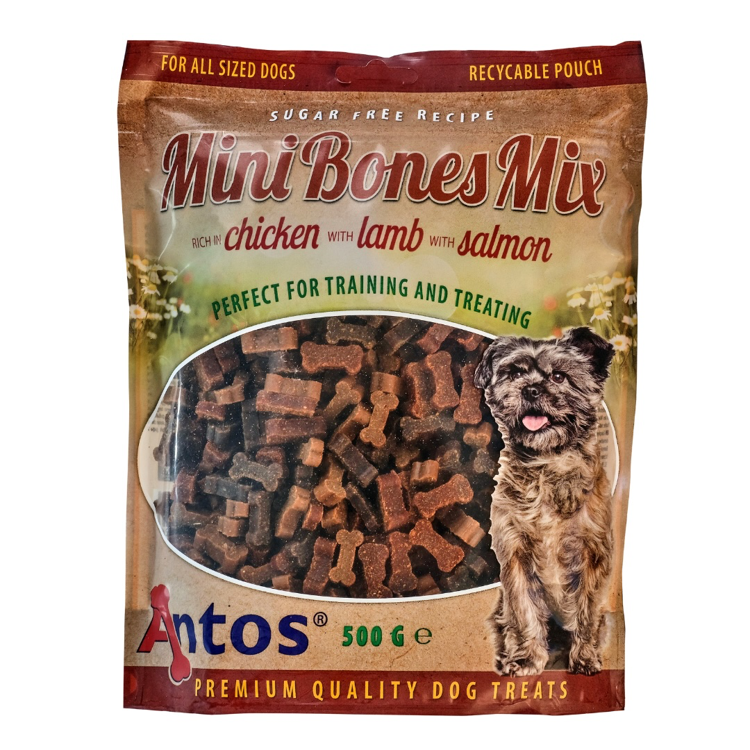 Mixed Mini Bones Training Treats for Dogs – 500g