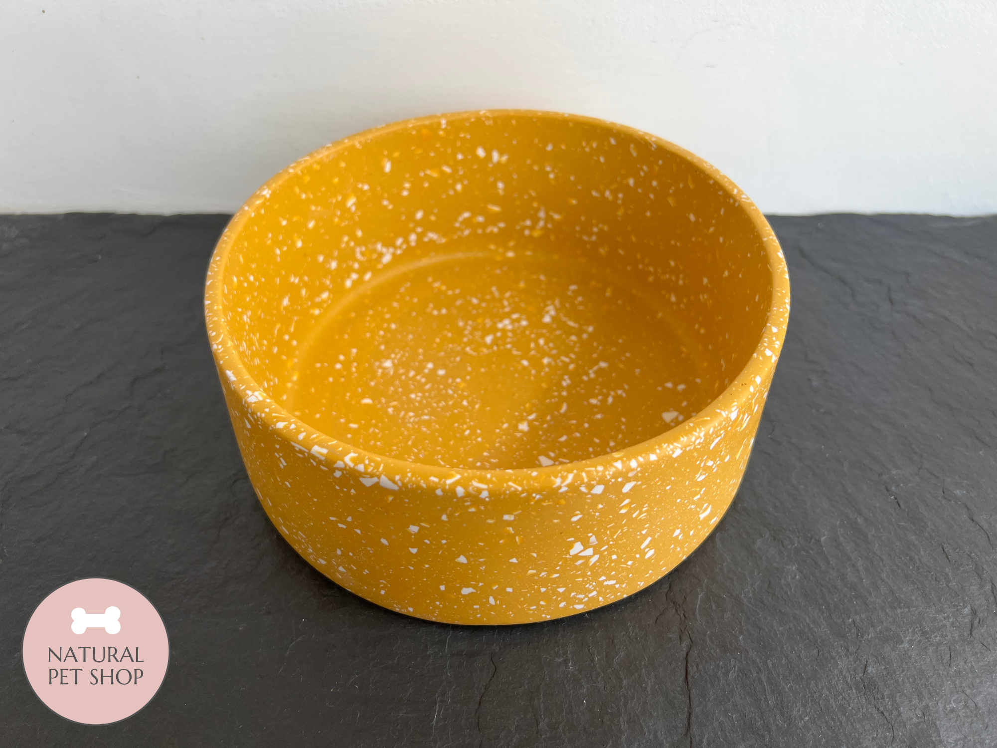 Hand-Made Premium Pet Bowls | Mustard
