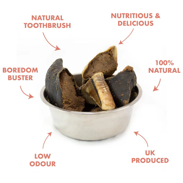 100% Natural Meaty Filled Hooves for Dogs