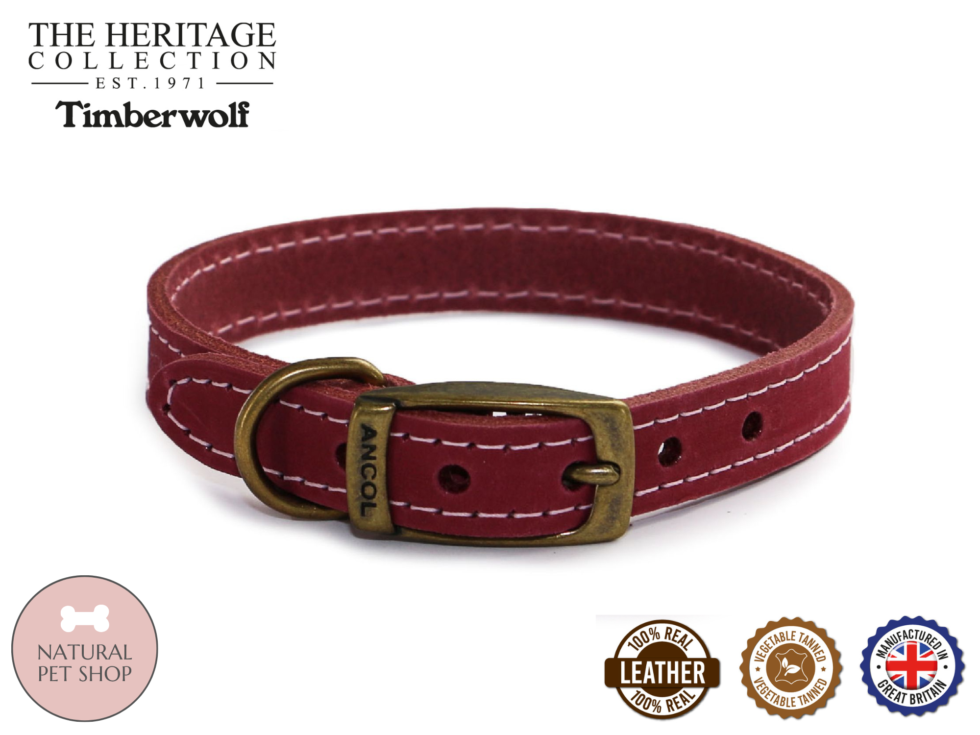 Timberwolf | Leather Collar