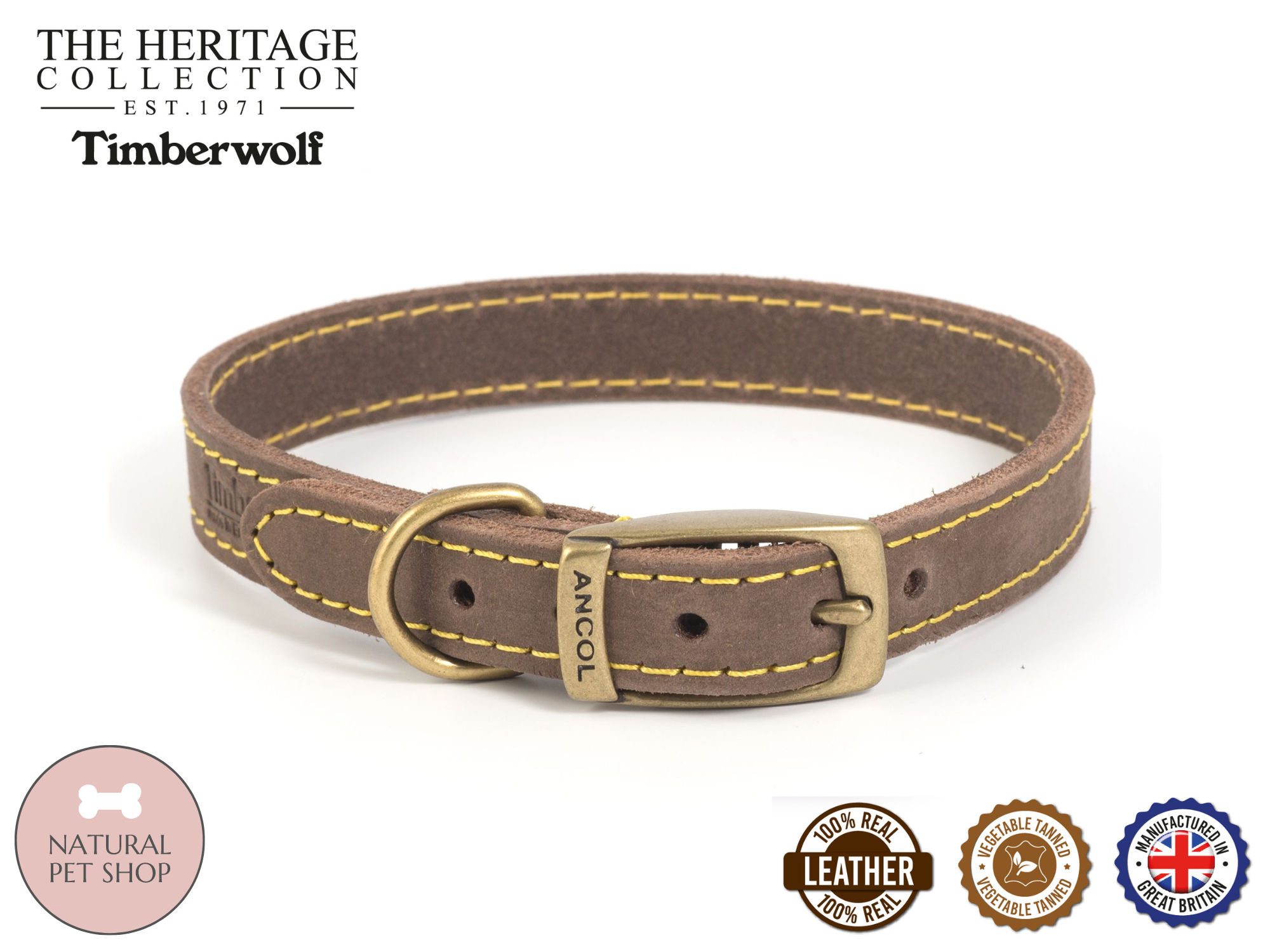 Timberwolf | Leather Collar