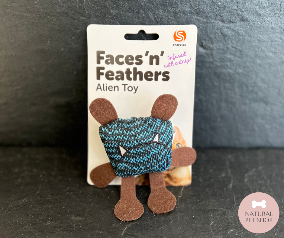 Alien Cat Toy | Faces 'n' Feathers