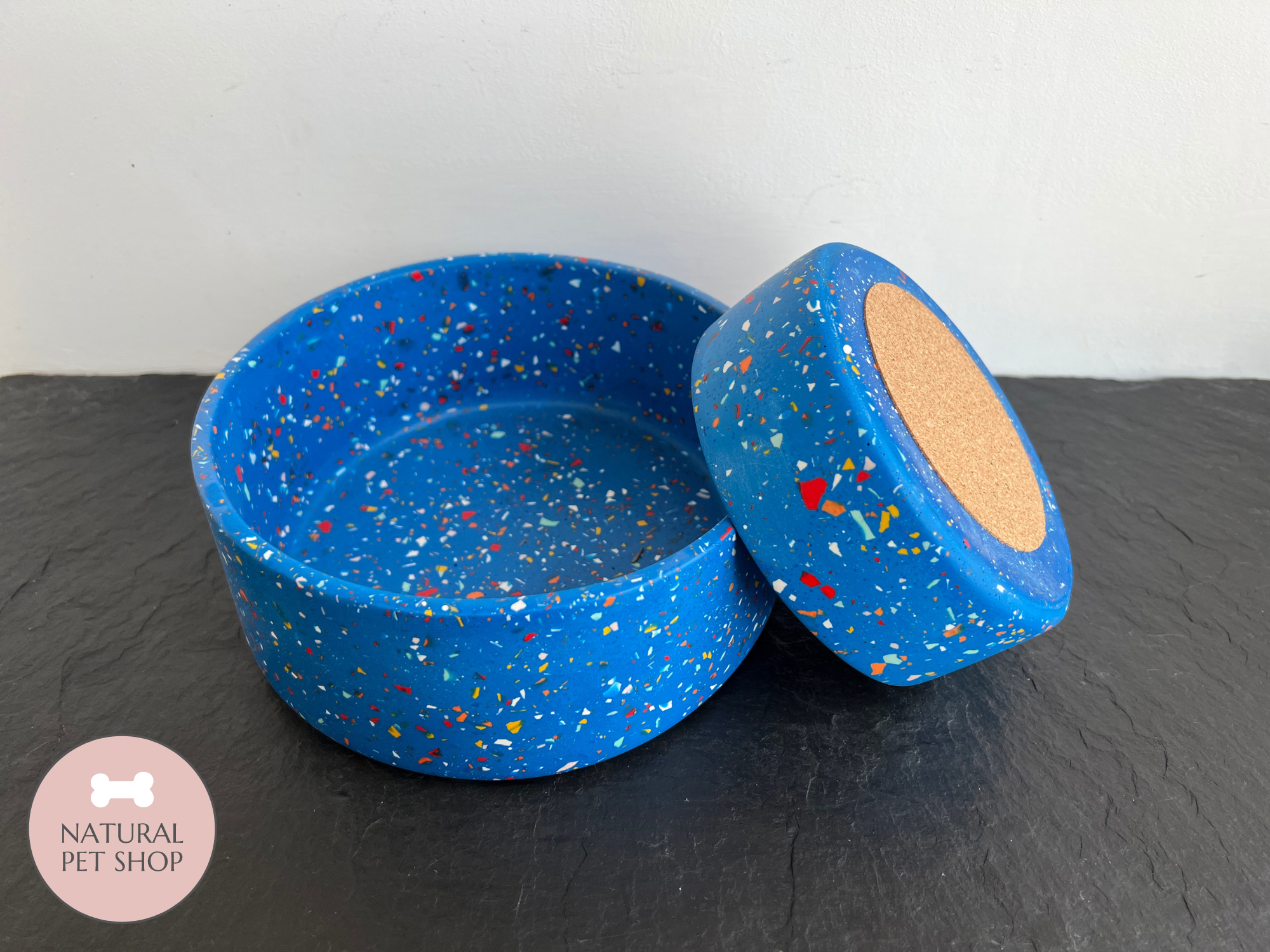 Hand-Made Premium Pet Bowls | Blue