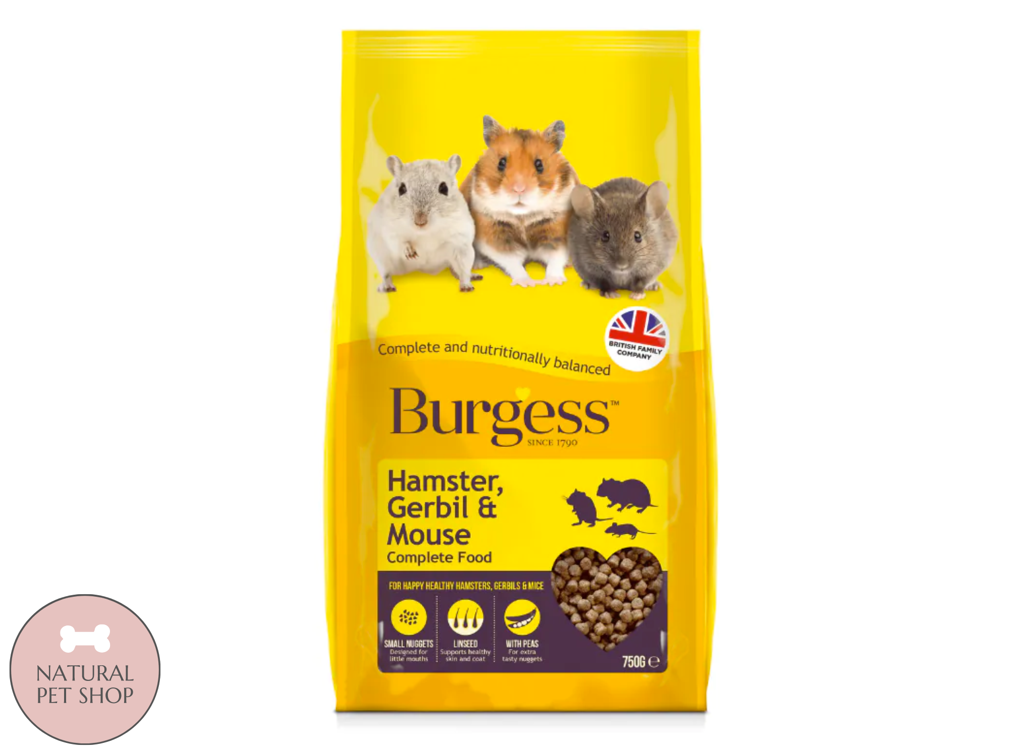 Burgess Hamster, Gerbil & Mouse Nuggets